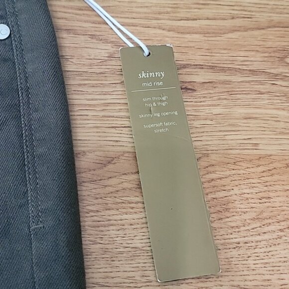 Lauren Conrad Green Skinny Pants Jeans Size 2 NWT - Picture 5 of 9